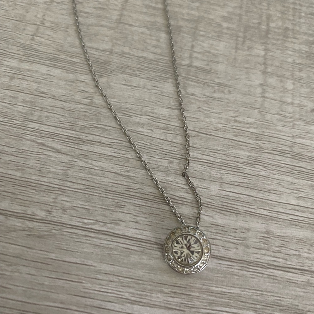 swarovski jewelry necklace diamond with halo
